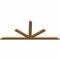 Ekena Millwork Saratoga Timber Gable Bracket, Western Red Cedar, 72"W x 30"H x 1 1/2"D x 3 1/2"F, 10/12 Pitch GBW072X30X0204SAR00SWR - alternate 3